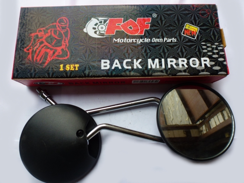 Зеркала заднего вида черное круглое 8мм DELTA (пара)