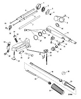 Рукоятка румпеля 4-Х ТАКТНОГО ПЛМ MERCURY 40 Серийный номер от 1C049739 и выше