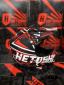 Шлем кроссовый детский HETOSHI Cross-Kids KY-B12 цв.Красно-черно-белый Матовый р.Y-M