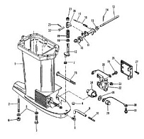 Корпус ведущего вала 2-Х ТАКТНОГО ПЛМ MERCURY 90 Серийный номер от 0C222000 до 0D283221