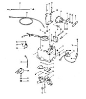 Силовая отделка 2-Х ТАКТНОГО ПЛМ MERCURY 60 Серийный номер от 6428681 до 0B122929