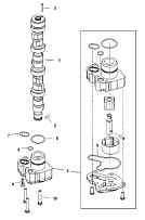 Масляный насос распредвала 4-Х ТАКТНОГО ПЛМ MERCURY 50 Серийный номер от 0P153500 до 0P400999