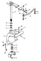Поворотный кронштейн (S/N: 0D182000 и выше) 2-Х ТАКТНОГО ПЛМ MERCURY 50EO Серийный номер от 9683055 до 9885344