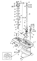 Корпус шестерни(Drive-2.31:1)(USA-0T625303 и ниже) 4-Х ТАКТНОГО ПЛМ MERCURY 50 Серийный номер от 0T409000 до 1B344306