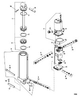Компоненты гидоподъема 4-Х ТАКТНОГО ПЛМ MERCURY 80 Серийный номер от 1B227000 до 1B366822