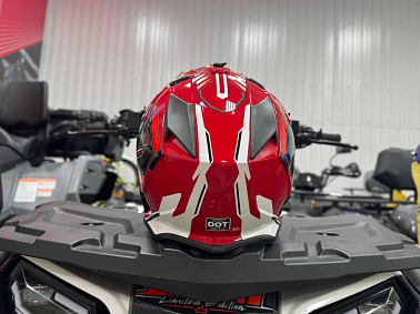 Шлем кроссовый HETOSHI AD3-12 цв. Черно-красный  р. S