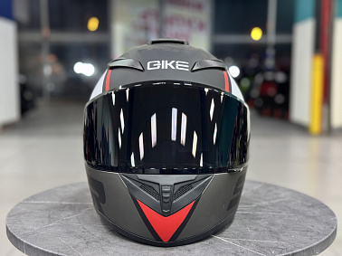 Шлем интеграл HETOSHI XD1-242 цв. Черно-серо-красный  р. M