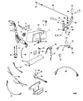Компоненты ручного управления 2-Х ТАКТНОГО ПЛМ MERCURY 75 Серийный номер от 0P017000 до 0P325499